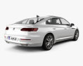 Volkswagen Arteon 2020 3D-Modell Rückansicht