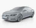 Volkswagen Arteon 2020 Modèle 3d clay render