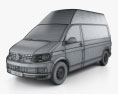 Volkswagen Transporter (T6) Panel Van High Roof 2019 3d model wire render