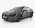 Volkswagen Arteon R-Line 2020 3D-Modell wire render