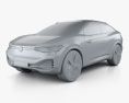 Volkswagen ID Crozz 2017 3D-Modell clay render