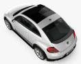 Volkswagen Beetle R-Line cupé 2020 Modelo 3D vista superior