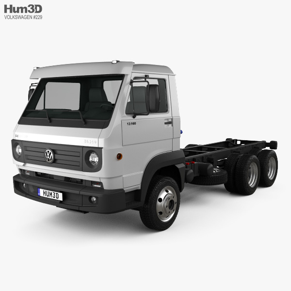 Volkswagen Delivery (13-160) Chassis Truck 3-axle 2018 3D model