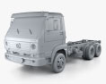 Volkswagen Delivery (13-160) Chassis Truck 3-axle 2018 3d model clay render
