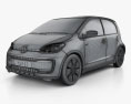 Volkswagen e-Up 5门 2018 3D模型 wire render