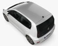 Volkswagen e-Up 5门 2018 3D模型 顶视图