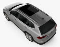Volkswagen Tiguan Allspace 2020 3D-Modell Draufsicht