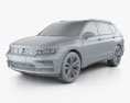 Volkswagen Tiguan Allspace 2020 Modèle 3d clay render
