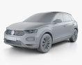 Volkswagen T-Roc 2019 3d model clay render