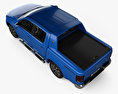 Volkswagen Amarok Crew Cab Aventura з детальним інтер'єром 2021 3D модель top view