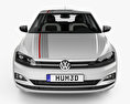 Volkswagen Polo Beats с детальным интерьером 2020 3D модель front view