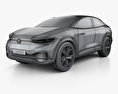 Volkswagen ID Crozz II 2017 3D 모델  wire render