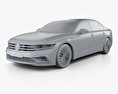 Volkswagen Phideon GTE 2020 Modèle 3d clay render