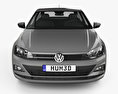 Volkswagen Virtus Highline 2020 3d model front view