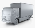 Volkswagen e-Delivery 탑차 2020 3D 모델  clay render