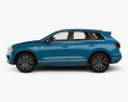 Volkswagen Touareg Elegance 2021 3D-Modell Seitenansicht