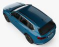 Volkswagen Touareg Elegance 2021 3D-Modell Draufsicht