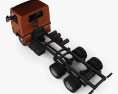 Volkswagen Delivery (13-180) Chassis Truck 3-axle 2021 3d model top view