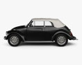 Volkswagen Beetle 敞篷车 1975 3D模型 侧视图