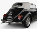 Volkswagen Beetle Convertibile 1975 Modello 3D