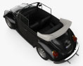 Volkswagen Beetle 敞篷车 1975 3D模型 顶视图