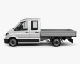 Volkswagen Crafter ダブルキャブ Dropside 2020 3Dモデル side view
