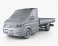 Volkswagen Crafter シングルキャブ Dropside 2020 3Dモデル clay render