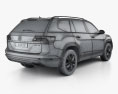 Volkswagen Teramont 인테리어 가 있는 2021 3D 모델 