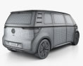 Volkswagen ID Buzz concept с детальным интерьером 2017 3D модель