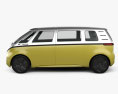 Volkswagen ID Buzz concept с детальным интерьером 2017 3D модель side view