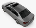 Volkswagen Lavida Седан с детальным интерьером 2017 3D модель top view