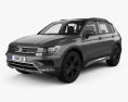 Volkswagen Tiguan Off-road с детальным интерьером 2017 3D модель