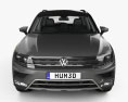Volkswagen Tiguan Off-road 인테리어 가 있는 2017 3D 모델  front view