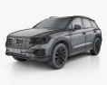 Volkswagen Touareg Elegance con interni 2021 Modello 3D wire render