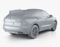 Volkswagen Touareg Elegance mit Innenraum 2021 3D-Modell