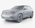 Volkswagen Atlas Cross Sport 2021 3D模型 clay render