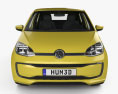 Volkswagen e-Up 5ドア HQインテリアと 2018 3Dモデル front view