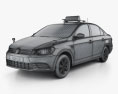 Volkswagen Jetta CN-specs Taxi 2018 3d model wire render