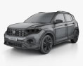 Volkswagen T-Cross R-Line 2022 3D模型 wire render