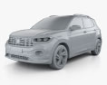 Volkswagen T-Cross R-Line 2022 3D模型 clay render