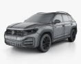 Volkswagen Tayron R-Line 2022 3d model wire render