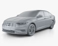 Volkswagen Jetta SEL Premium US-spec 2022 Modello 3D clay render