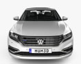 Volkswagen Passat PHEV CN-spec con interni 2021 Modello 3D vista frontale