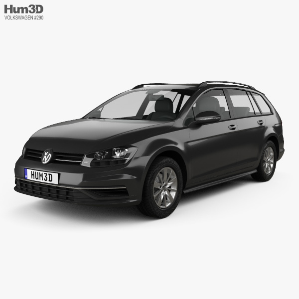 Volkswagen Golf variant Comfortline 2019 3Dモデル