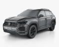 Volkswagen Tayron 2023 3D模型 wire render