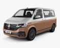 Volkswagen Transporter Multivan Bulli 2022 3D 모델 