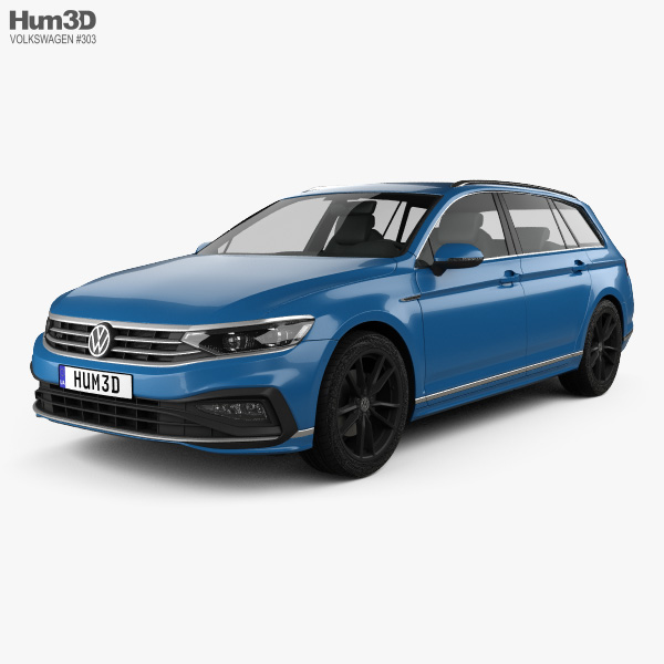 Volkswagen Passat variant R-line 2022 3D模型