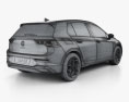 Volkswagen Golf Style 5 puertas hatchback 2023 Modelo 3D