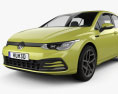 Volkswagen Golf Style 5门 掀背车 2023 3D模型