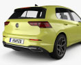 Volkswagen Golf Style пятидверный Хэтчбек 2023 3D модель